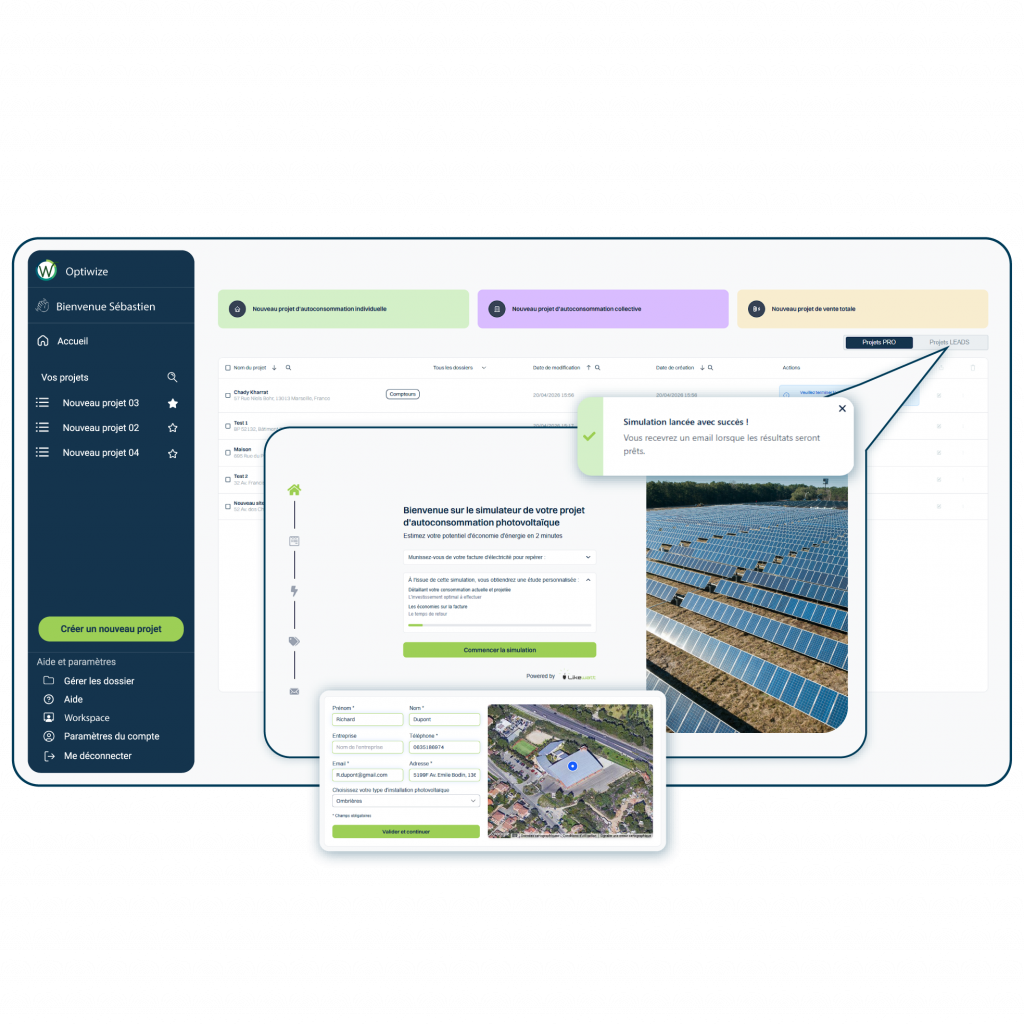Optiwize Leads dans Optiwize Pro - Likewatt
