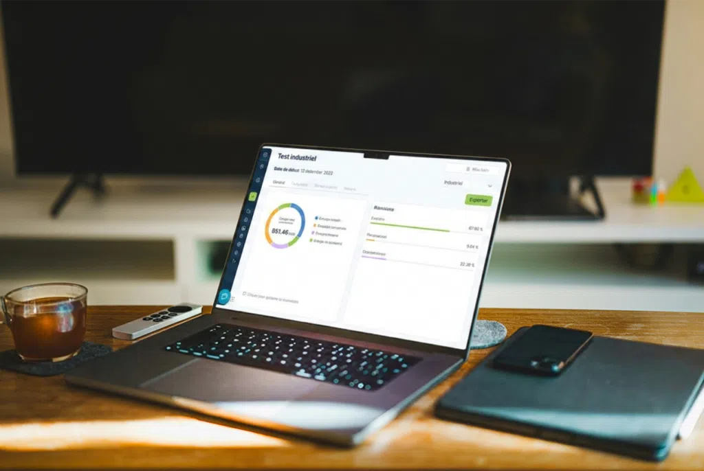 Le logiciel Optiwize affiché sur un ordinateur portable